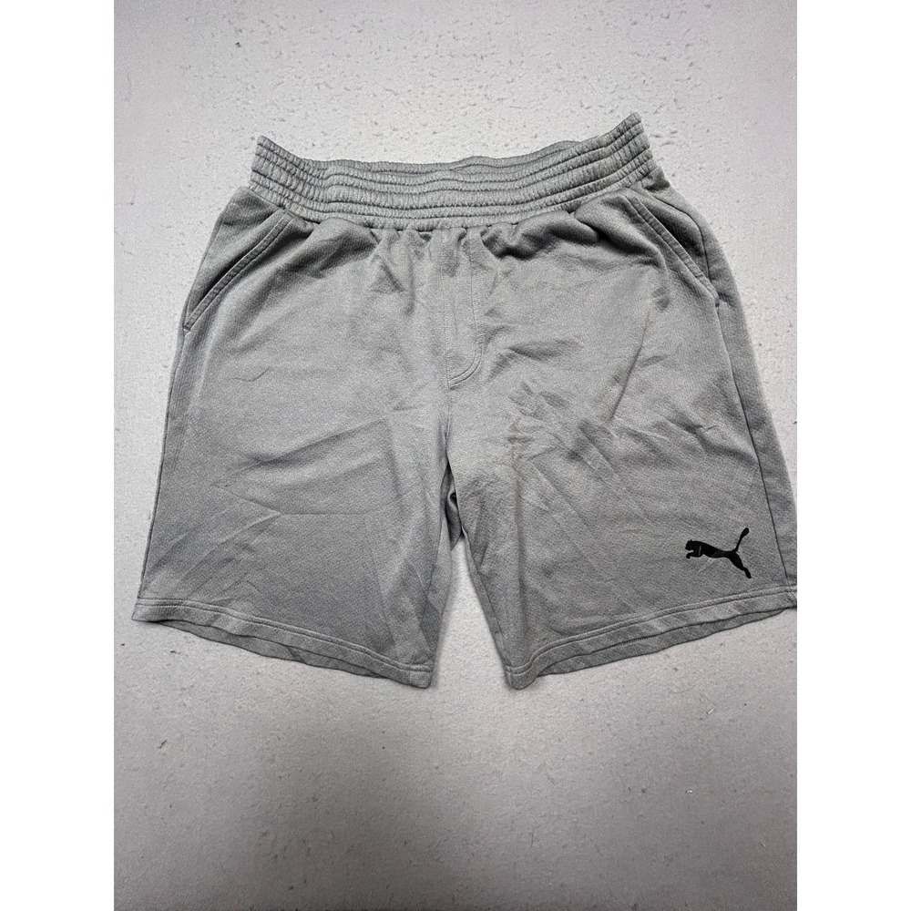 Puma Shorts Polyester Grey Large Mens